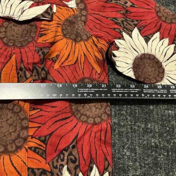 French Laundry Kids Floral Jean Jacket - Red, Orange, White - Picture 5 of 13